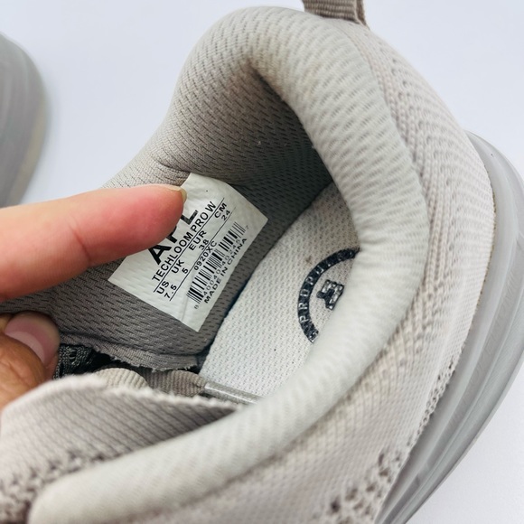 APL Techloom Pro Athletic Flyknit Sneakers In Tundra Ivory - Picture 10 of 10